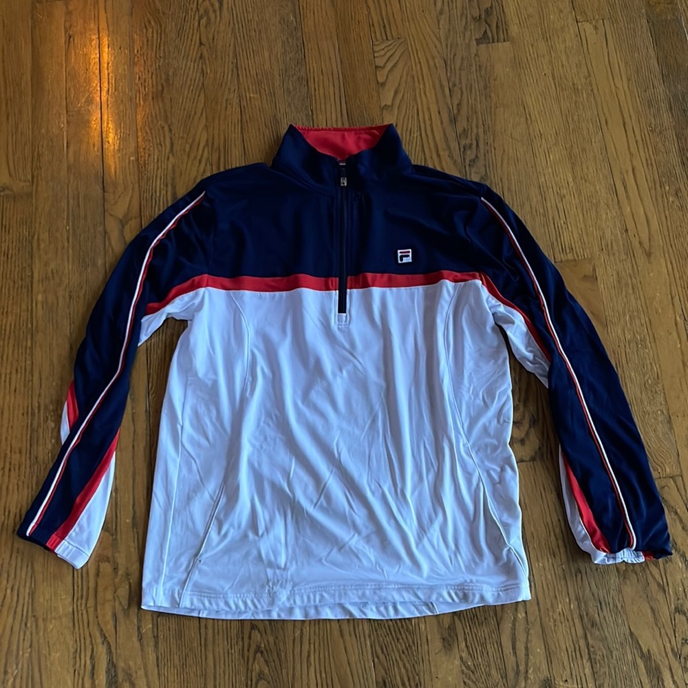 Mens Fila 1/4 zip size M